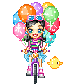 Dollwithbaloonsonbike